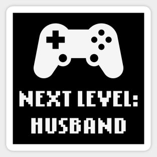 Next Level: Husband (Groom / Wedding / White) Sticker